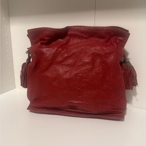 Red Embossed Loewe Crinkle Flamenco 🔥